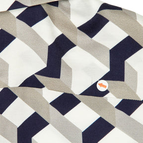 Moss Beige Geometric Long Sleeve Shirt