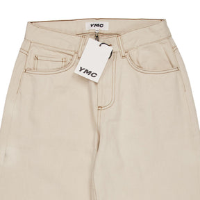 YMC Ecru Silver Selvedge Jeans XXS