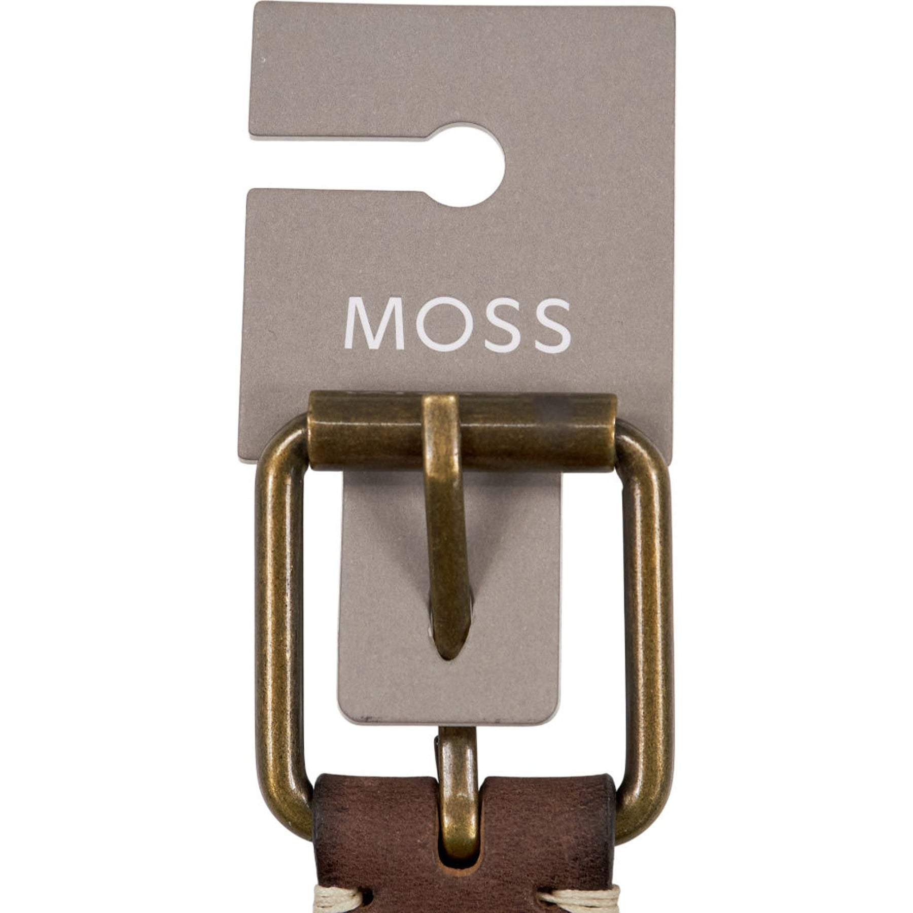 Moss Brown Leather Belt