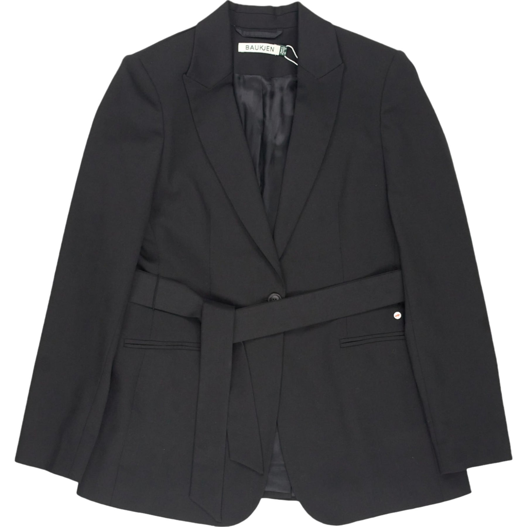 Baukjen Black Blazer Recycled Fabric Jacket