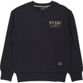 Evisu Black Koi 3D Wave Print Sweatshirt