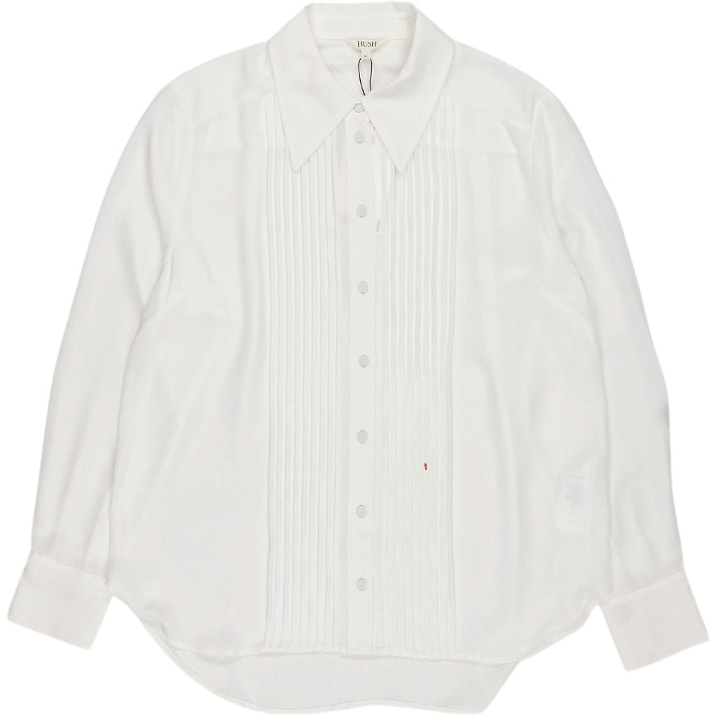 Hush Ecru Tuxedo Sheer Shirt
