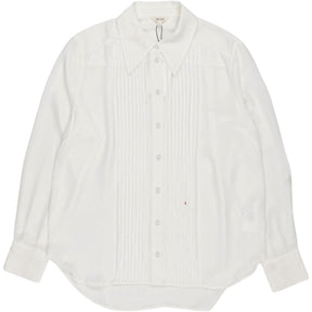 Hush Ecru Tuxedo Sheer Shirt