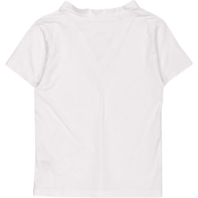 MM6 Maison Margiela White V-Neck T-Shirt