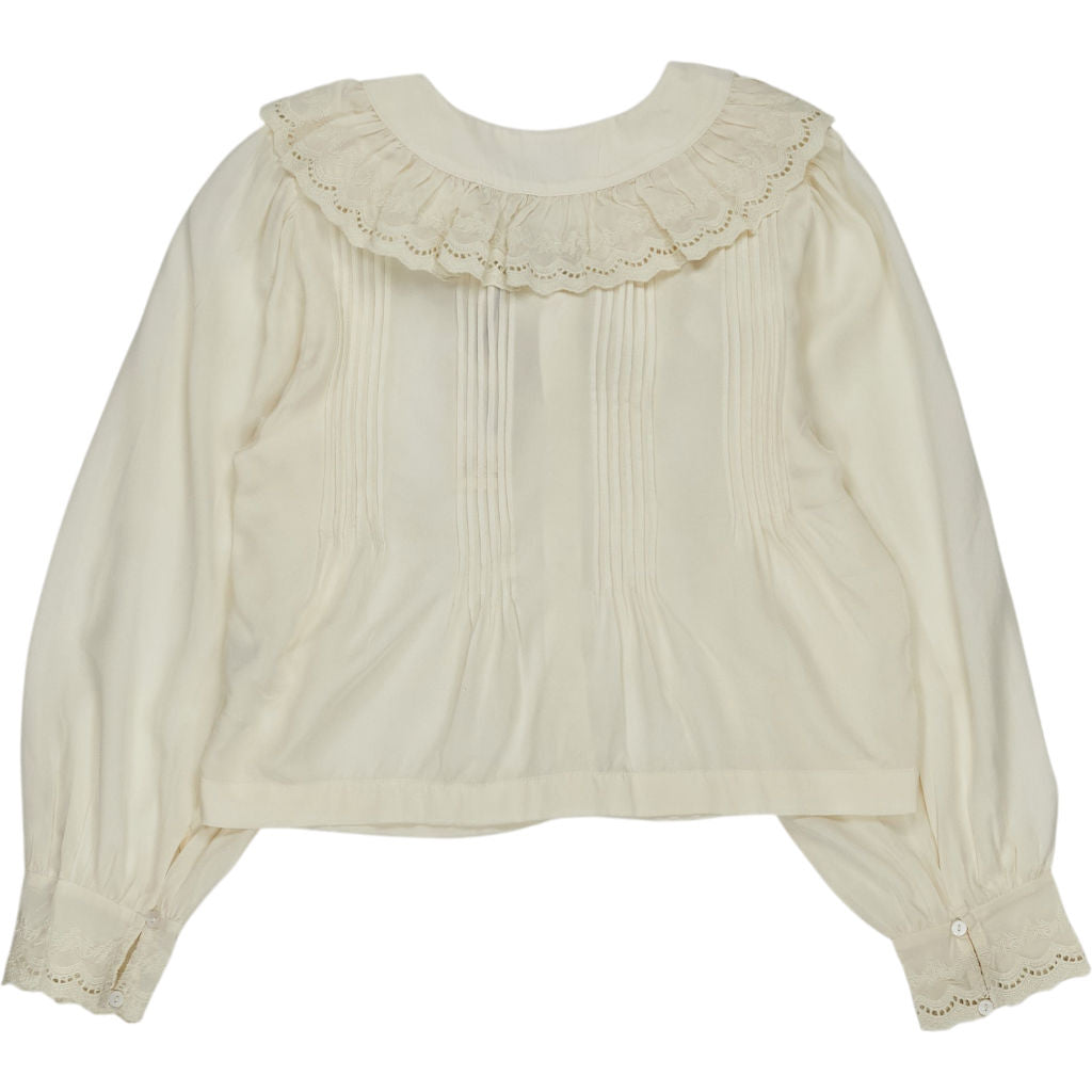 Rixo Pearl Perry Top Cream Lace