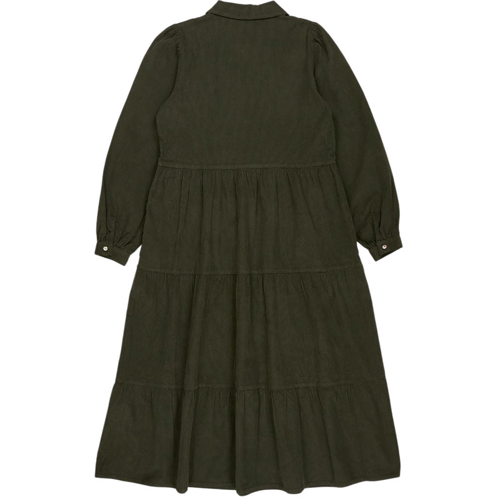 Baukjen Khaki Jean Organic Corduroy Midi Dress