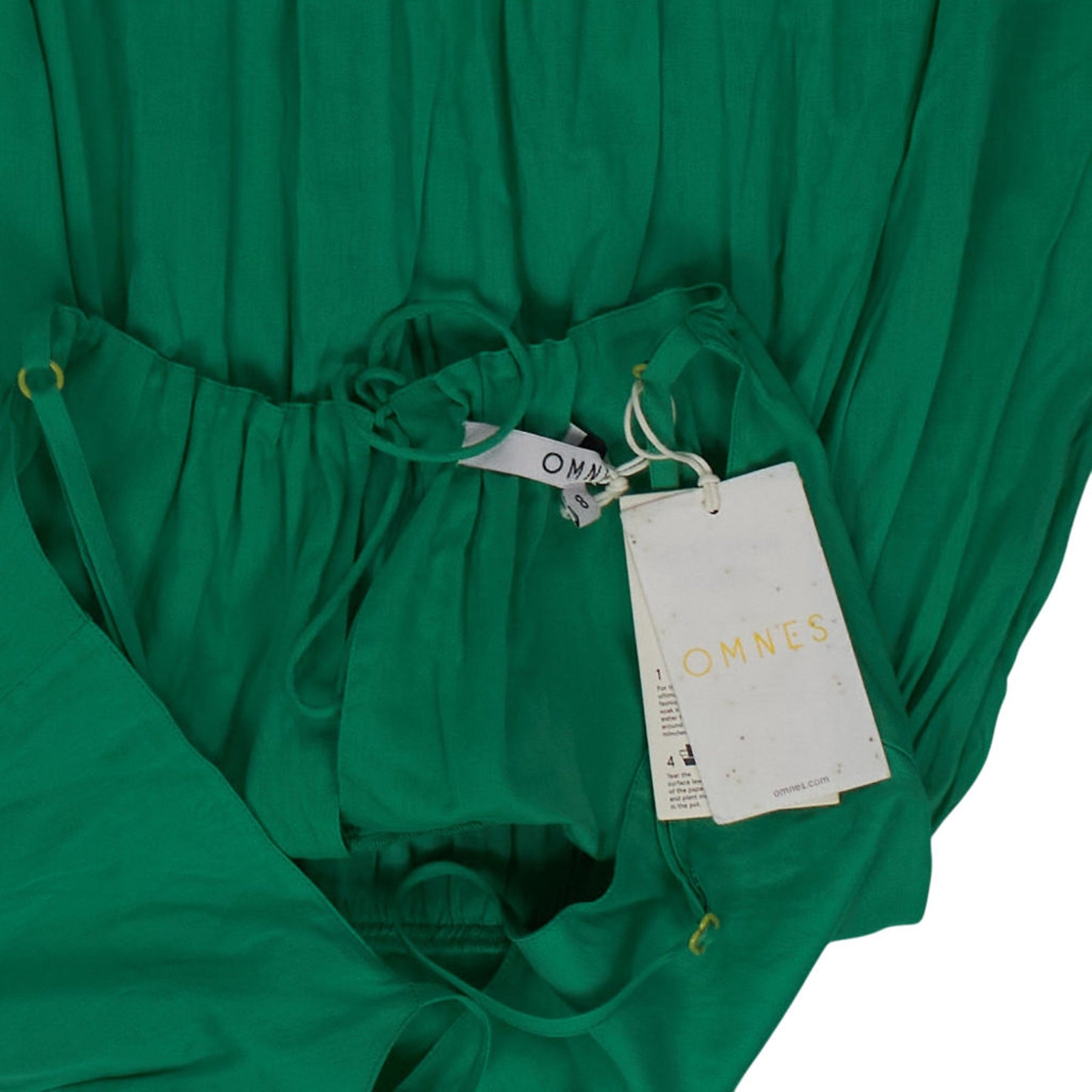 Omnes Green Thora Strappy Dress