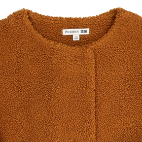JW Anderson Brown Belted Teddy Coat