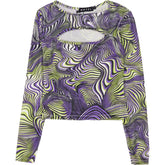 Motel Multi Coloured Long Sleeve Top