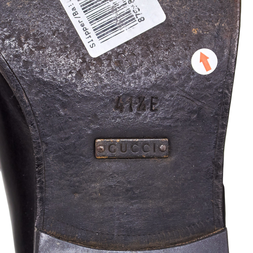 Gucci Black Leather Loafers