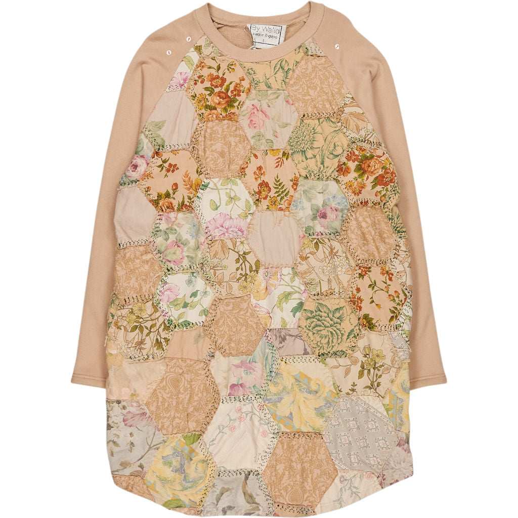 By Walid Pink Floral Patchwork Sweatshirt