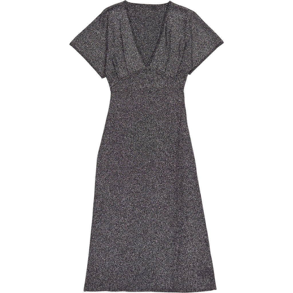 WYSE Black Metallic Caley Sparkle Dress
