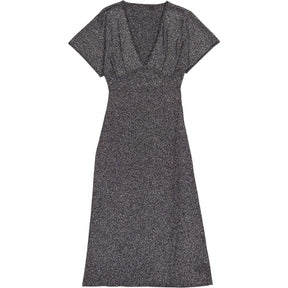 WYSE Black Metallic Caley Sparkle Dress