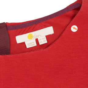 Boden Red Crew Neck Formal Dress