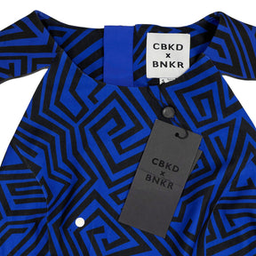 CBKD x BNKR Blue Matangi Jumanji Print Dress