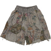 By Walid Floral Patchwork Shorts