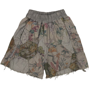 By Walid Floral Patchwork Shorts