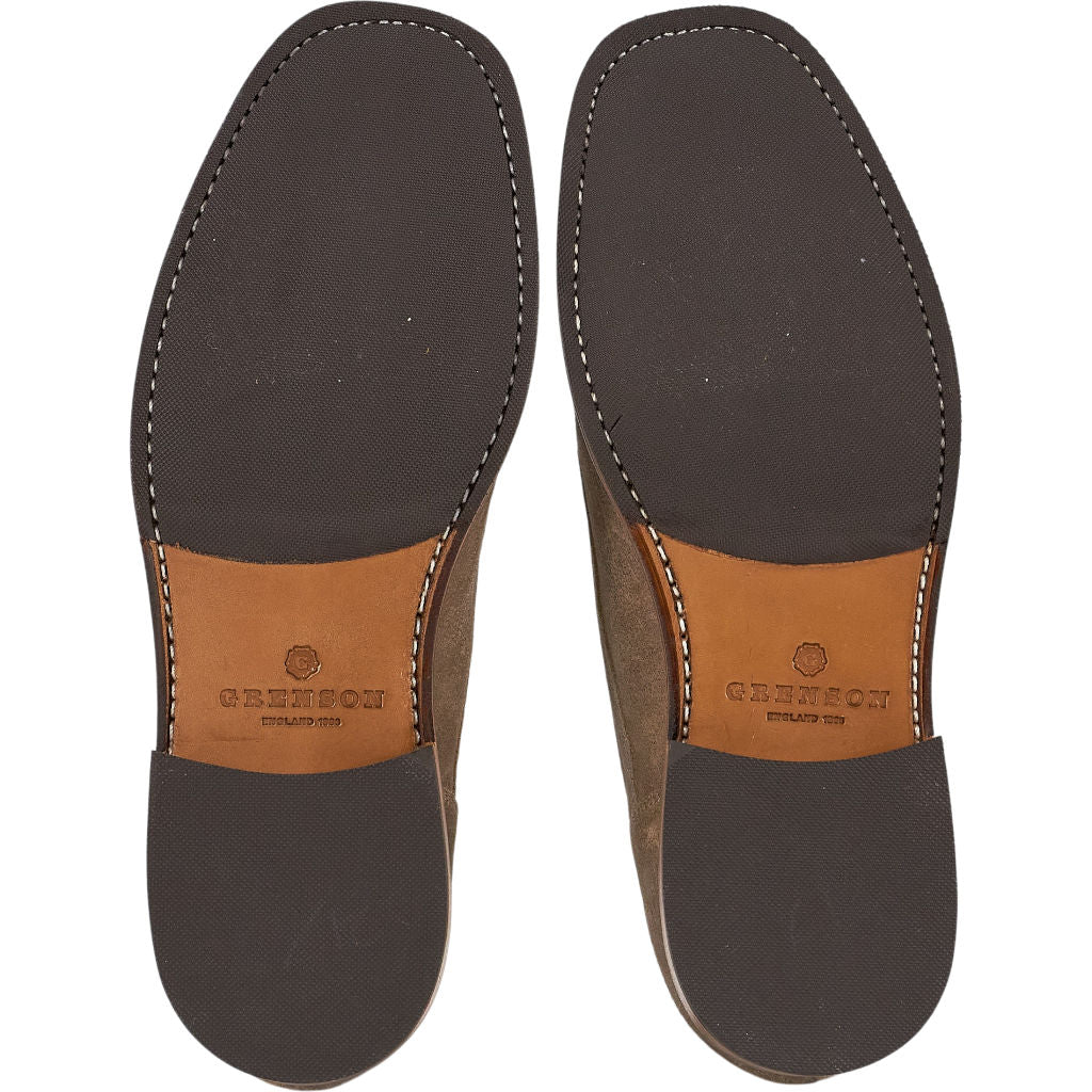 Grenson Brown Suede Derby Shoes