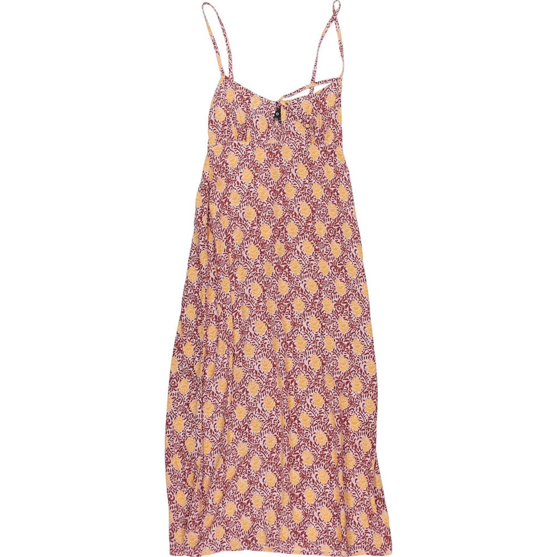 Motel Maroon Bohemian Batik Dress
