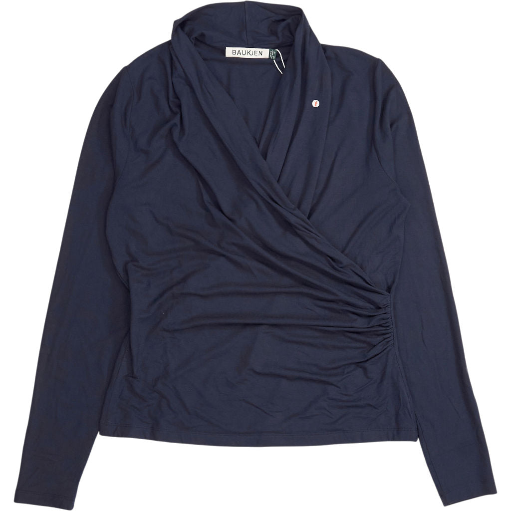 Baukjen Navy Gylda Wrap Top