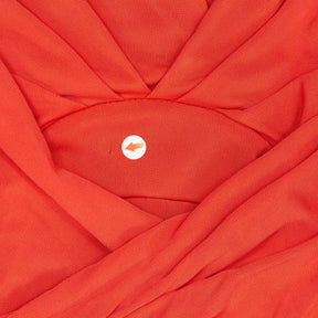 Issa Red Wrap Long Sleeve Dress
