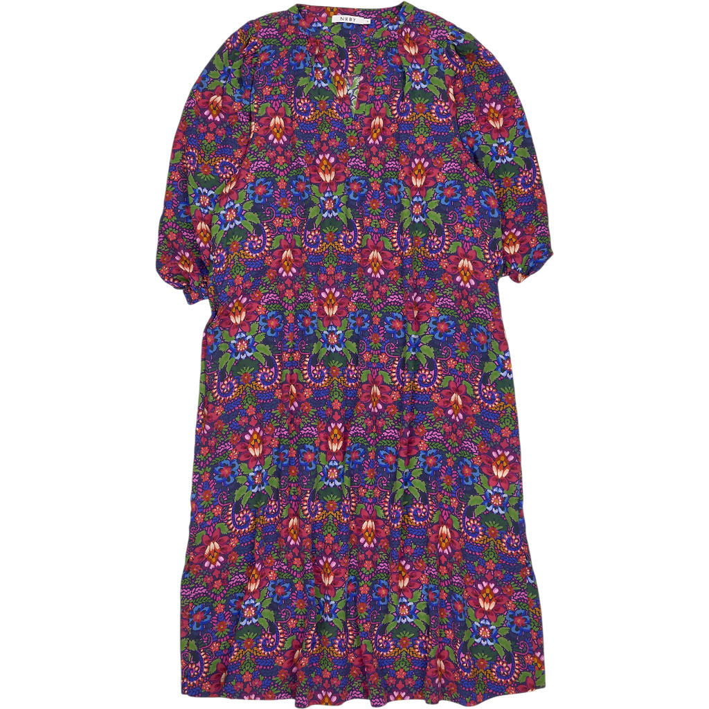 NRBY Multicolour Floral Silk Dress