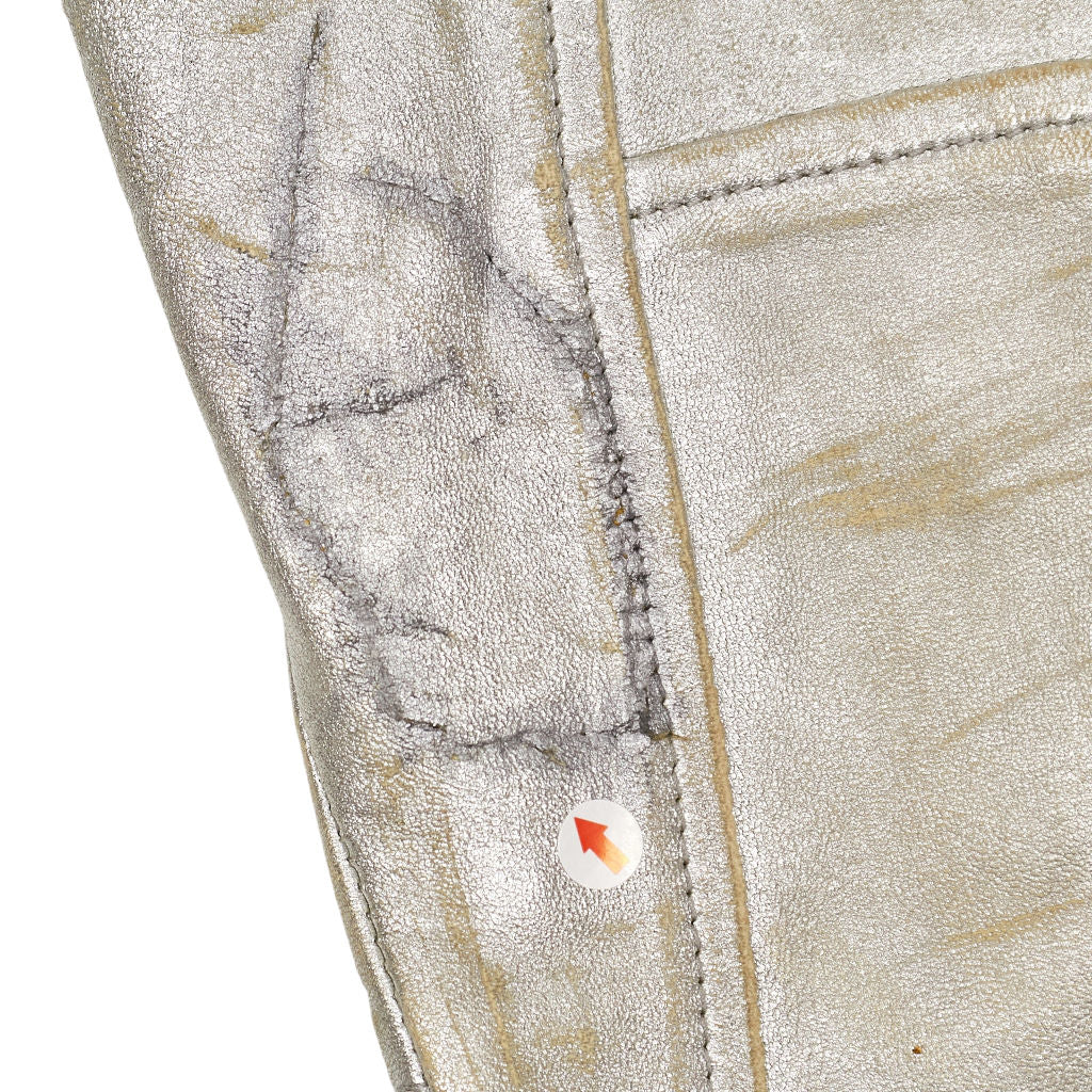 DSQUARED2 Metallic Leather Trousers