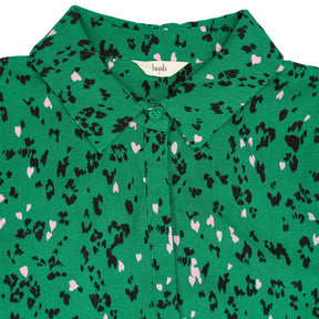 Hush Green Leopard Print Dress