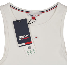 Tommy Jeans White Rib Tank Top