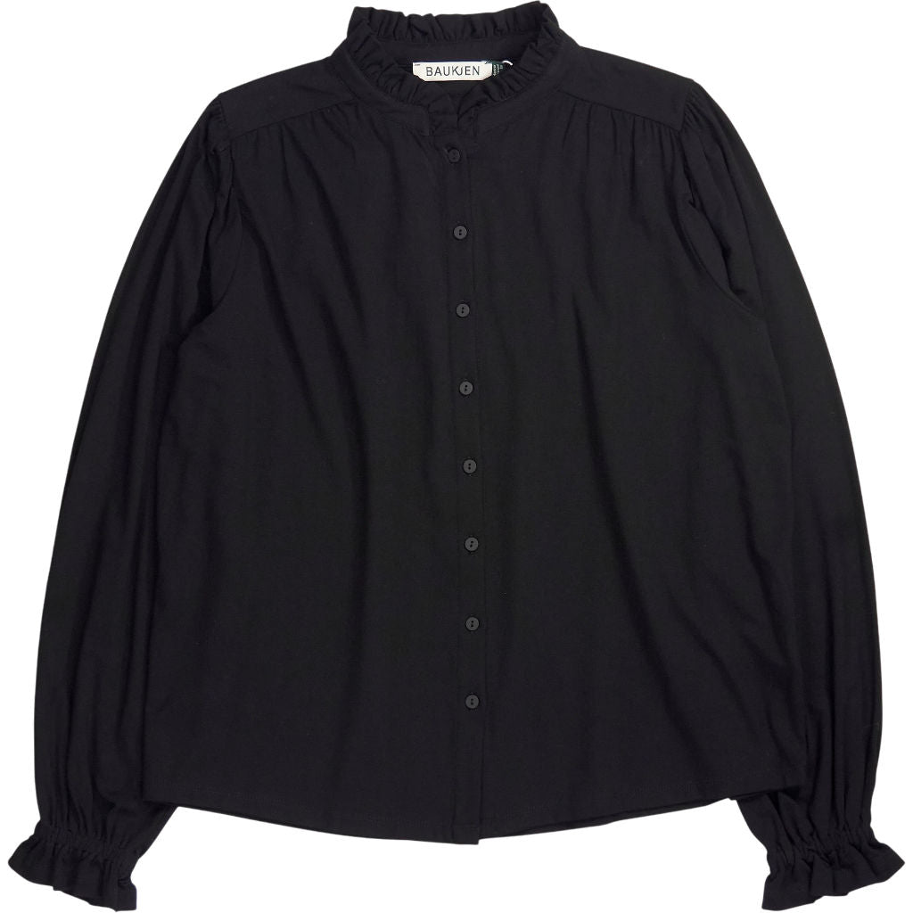 Baukjen Black Sima Frill Detail Blouse