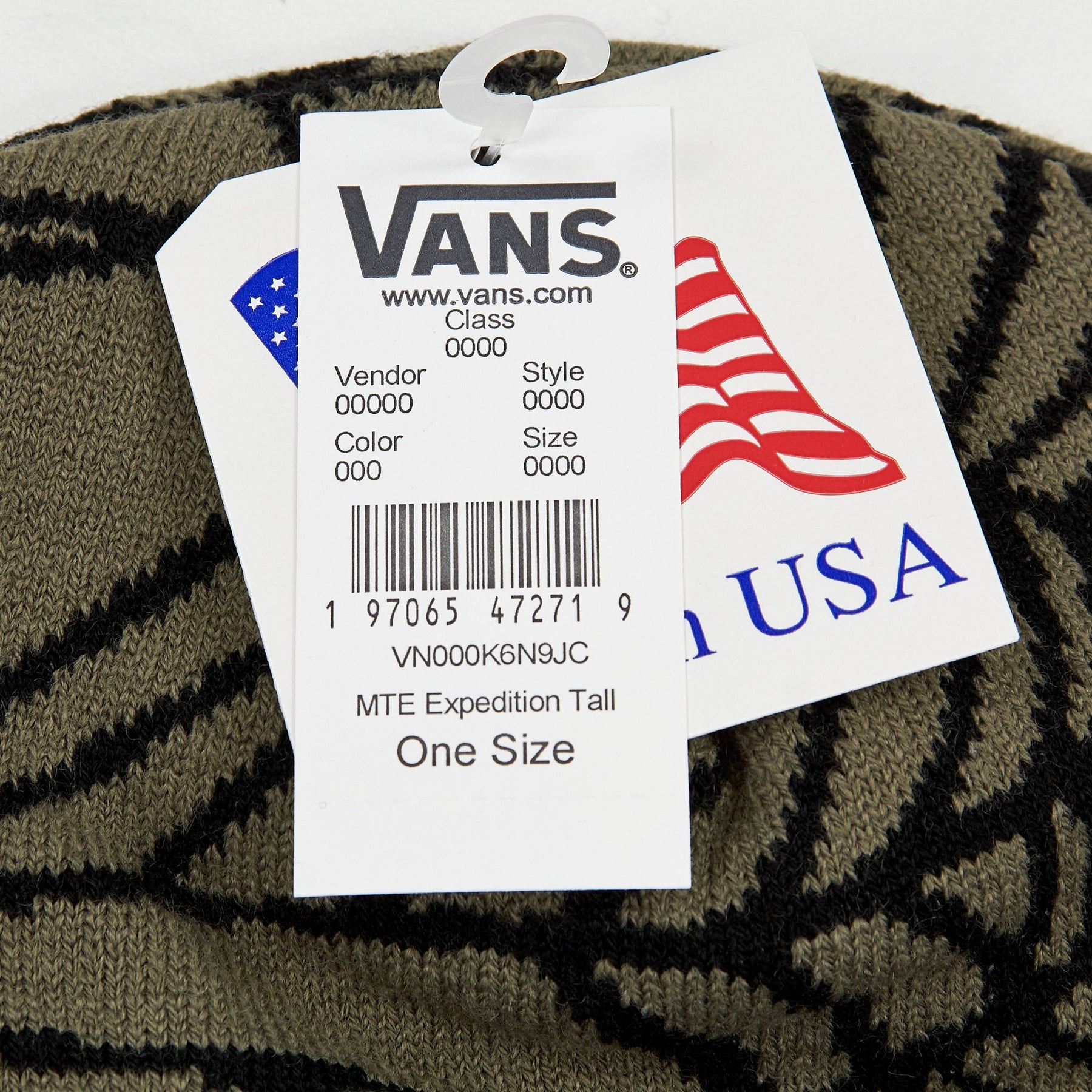Vans Brown Patterned Beanie