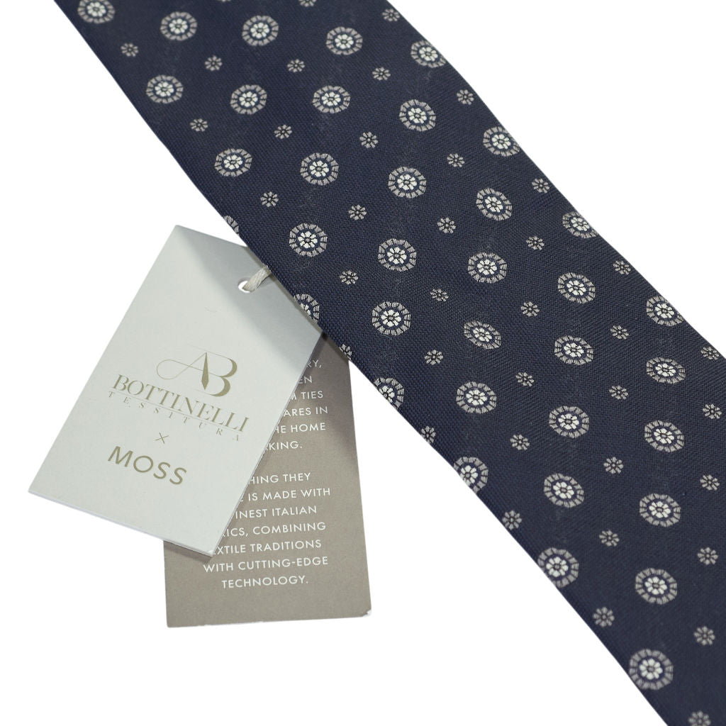 Moss Navy Pattern Tie Bundle x 3