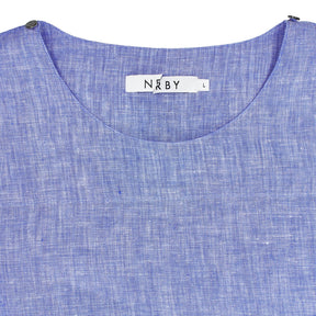 NRBY Blue Linen Top