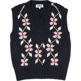 YMC Navy Multi Heidi Vest S