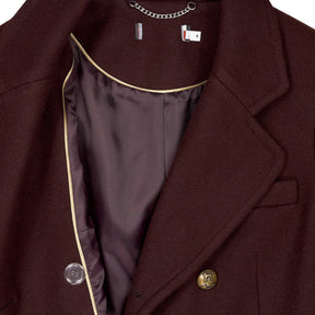 WYSE Burgundy Double Breasted Coat