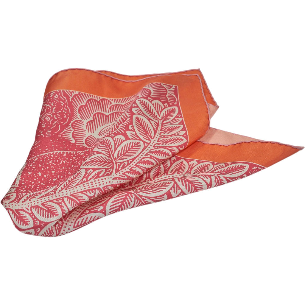 Mont Kiji Orange Miniwonder Silk Neck Scarf