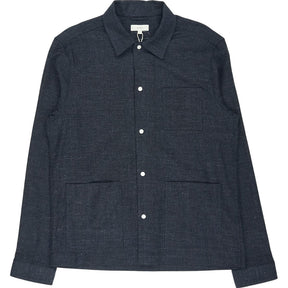 Moss Navy Cotton Overshirt