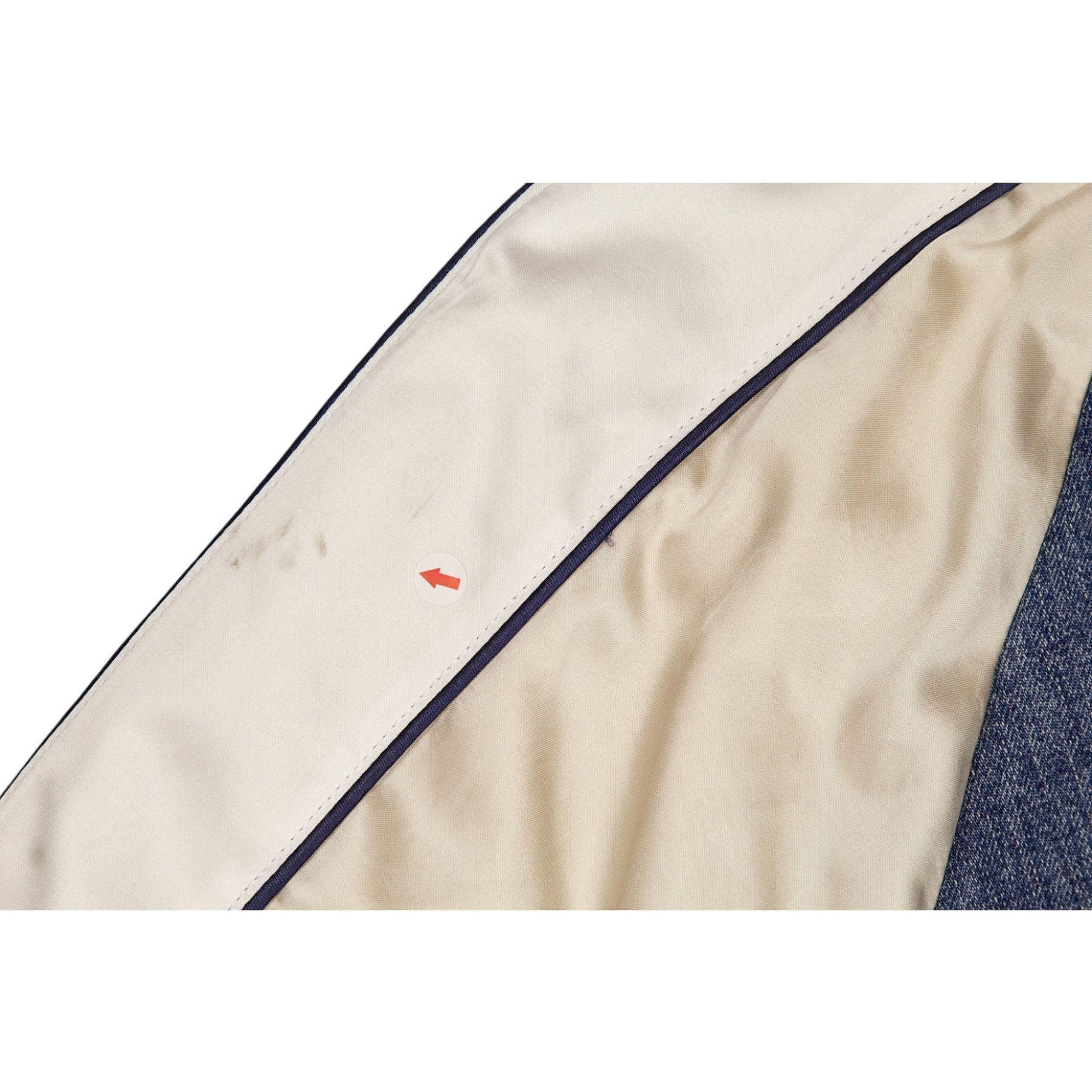 Valentino Blue Denim Varsity Hooded Jacket
