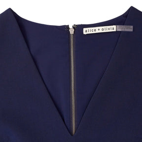 Alice + Olivia Navy Sleeveless Dress