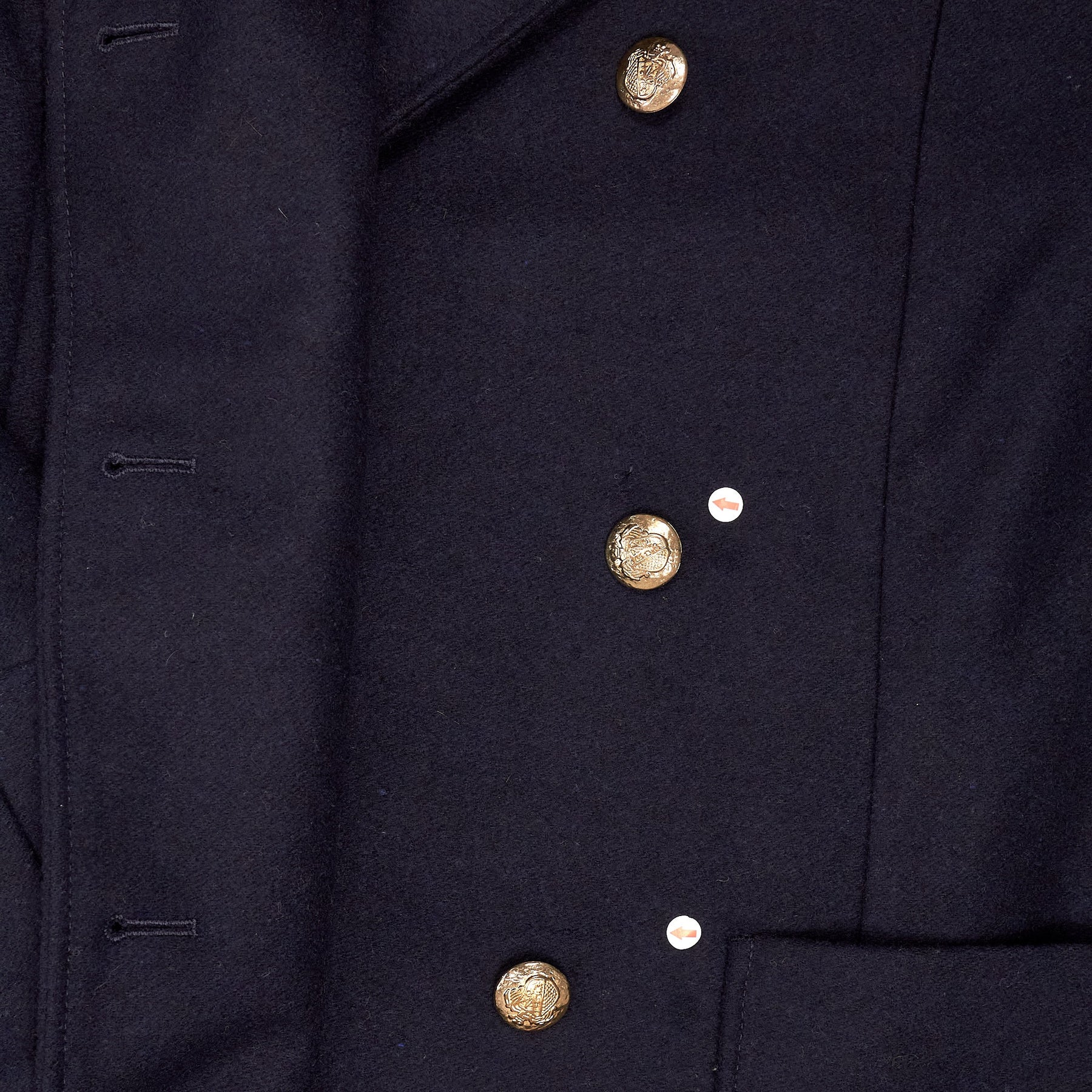 Baukjen Navy Double Breasted Coat