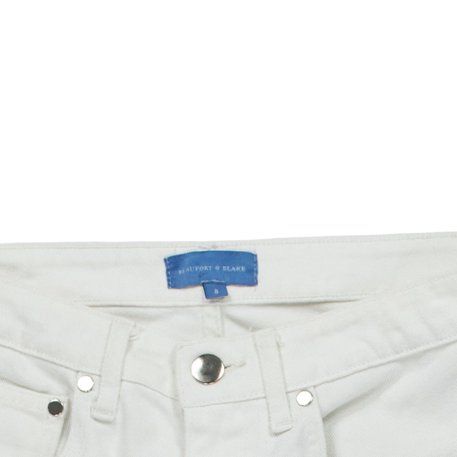 Beaufort & Blake White Denim Trousers