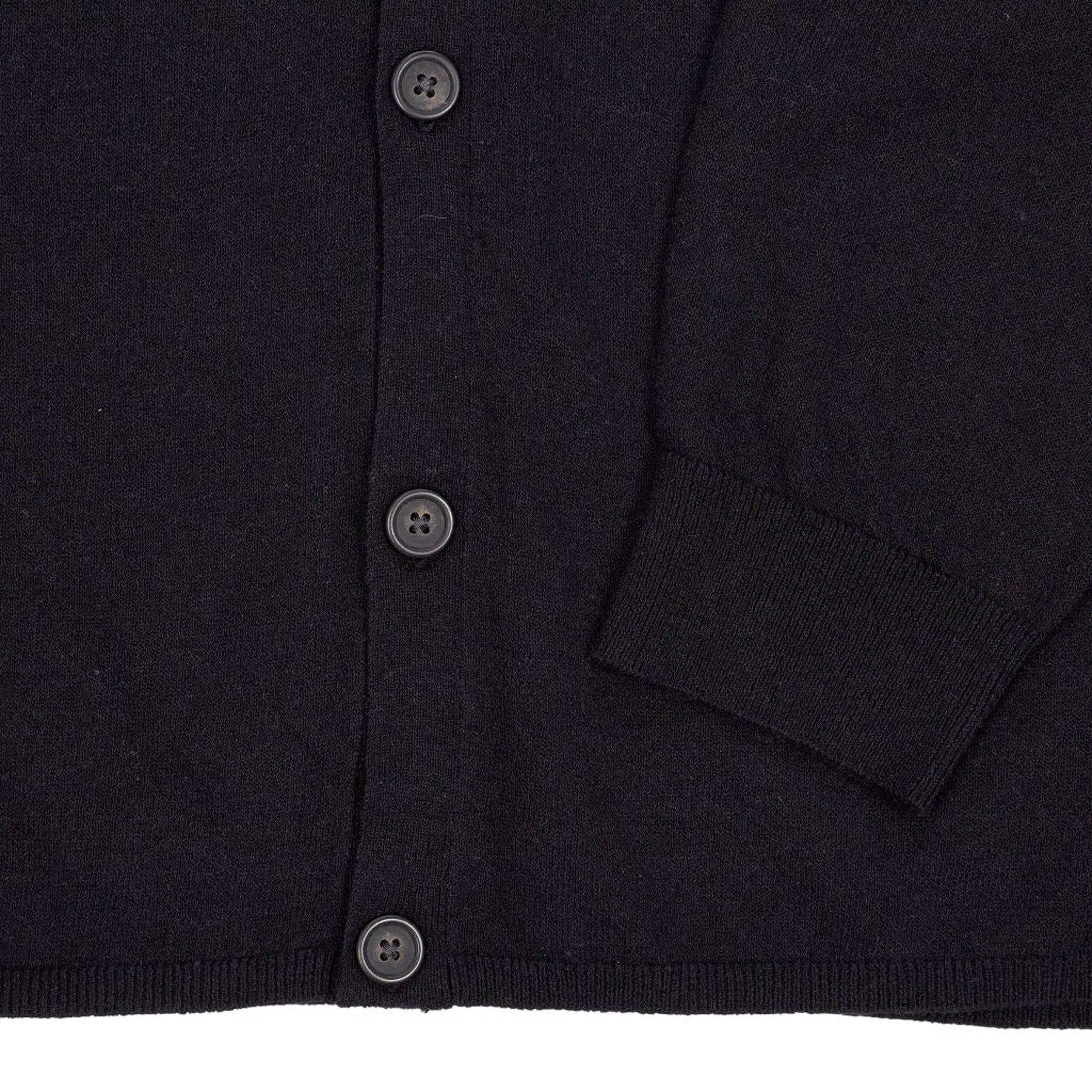 Moss Black Button Cardigan