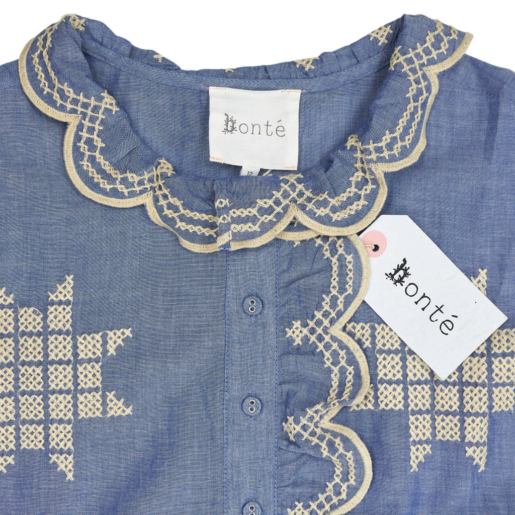 Bonté Chambray Blue Quinn Dress