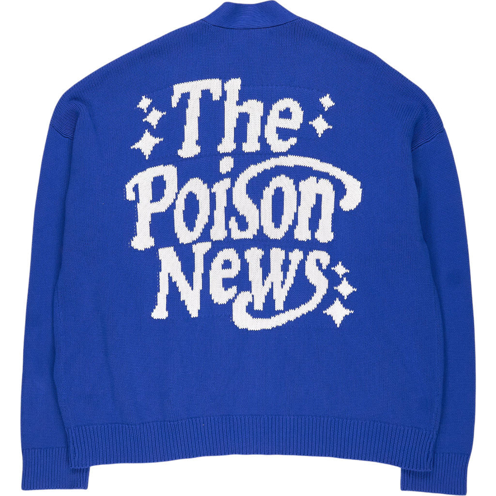 Pull & Bear Blue Cotton Cardigan