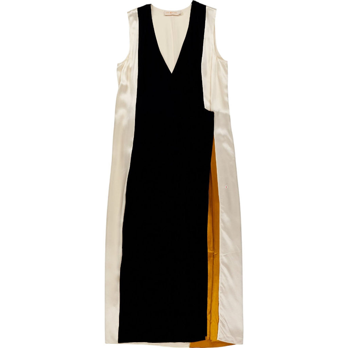 Tory Burch Black Colourblock Midi Dress