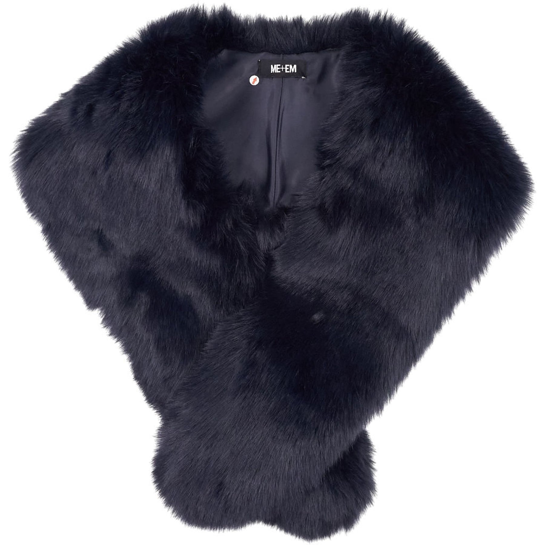 ME+EM Midnight Shearling Fur Collar