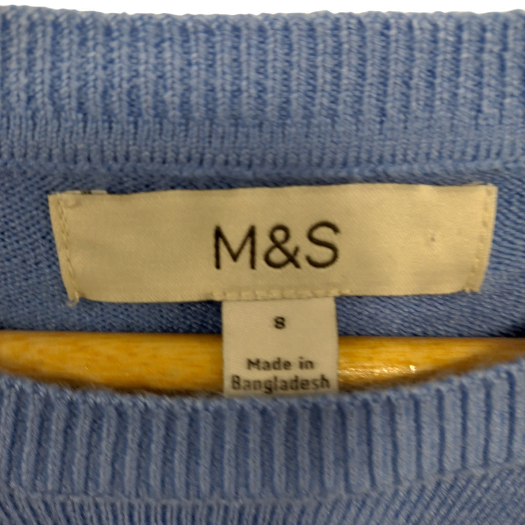 M&S Blue Acrylic Jumper