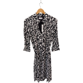 Calvin Klein Black White Bold Leopard Dress