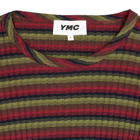 YMC Multicolour Striped Long Sleeve Top L