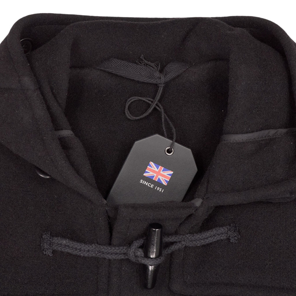 Gloverall Black Wool Duffle Coat